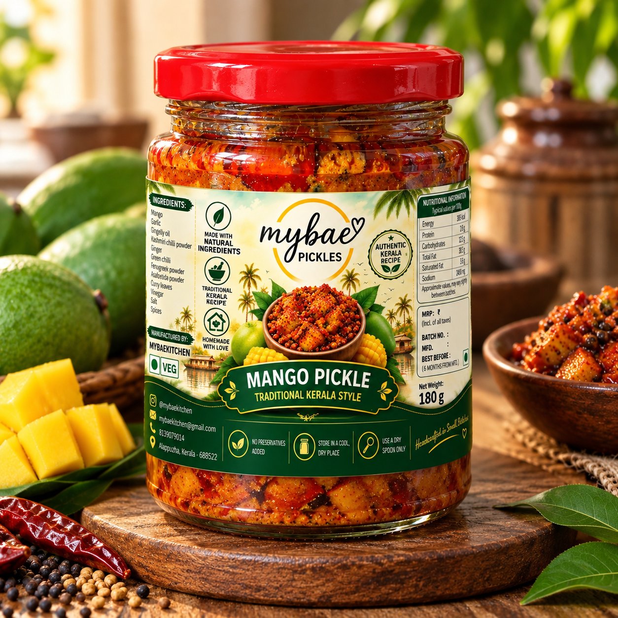 MYBAE Mango Pickle jar